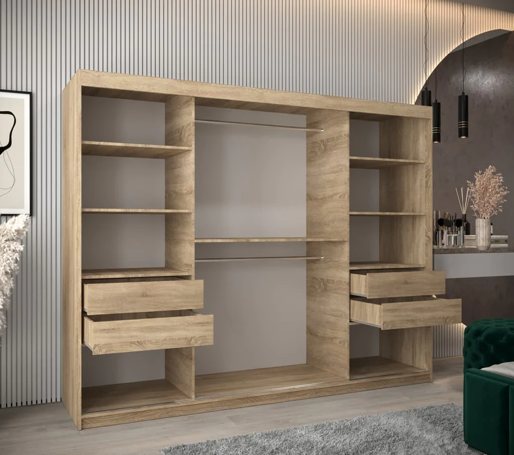 Verona 01 Sliding Door Wardrobe 250cm - Image 16
