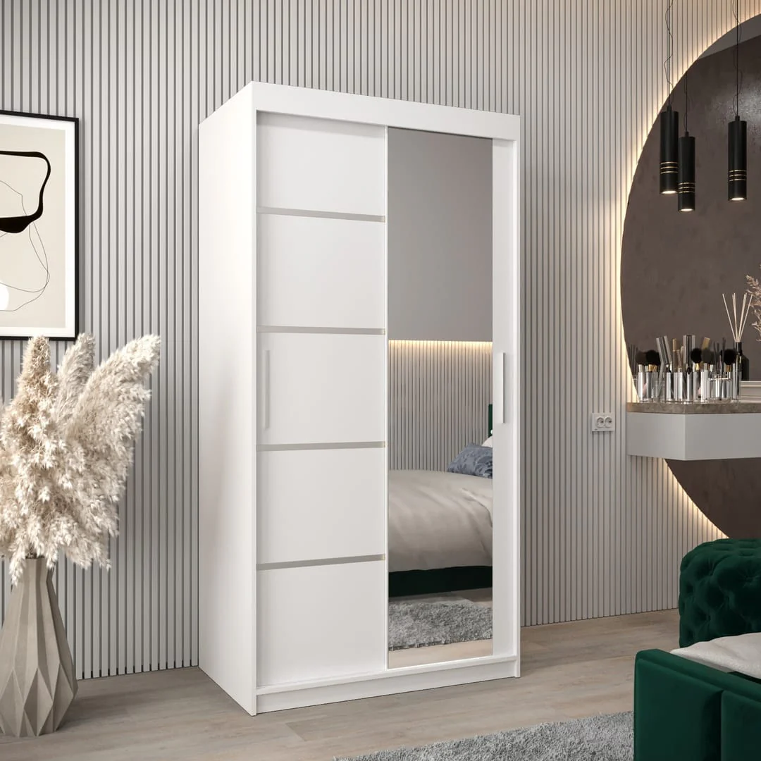 Verona 02 Sliding Door Wardrobe 100cm