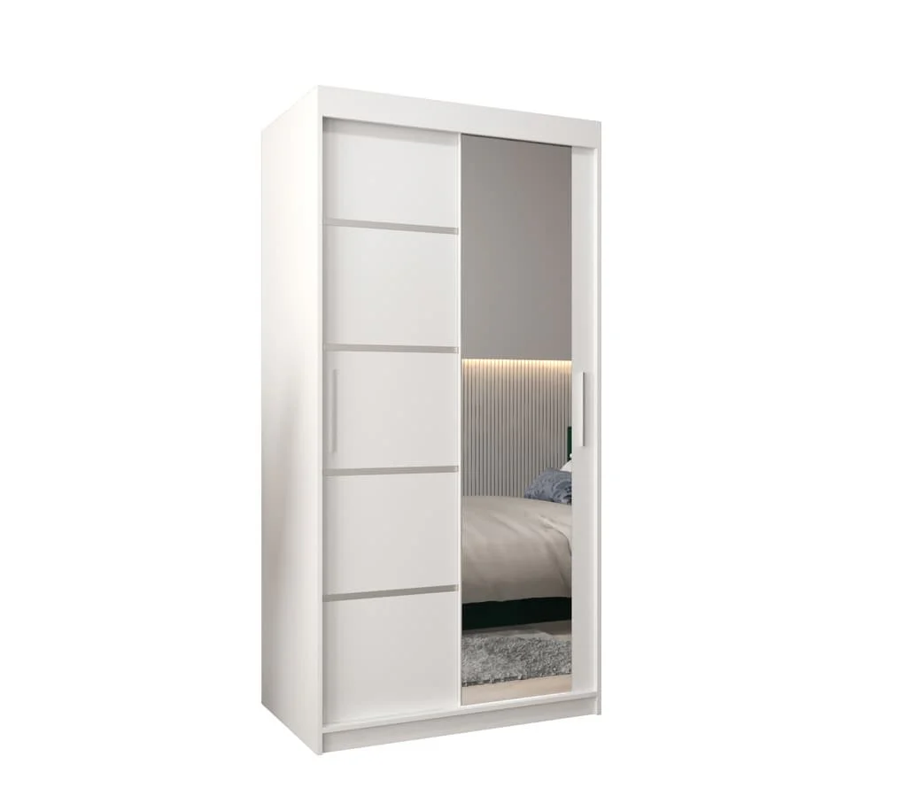 Verona 02 Sliding Door Wardrobe 100cm - Image 2