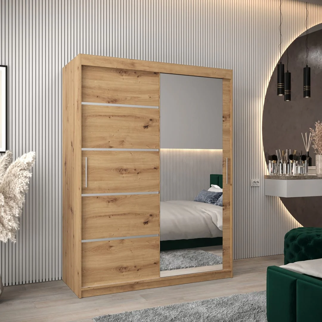 Verona 02 Sliding Door Wardrobe 150cm - Image 5