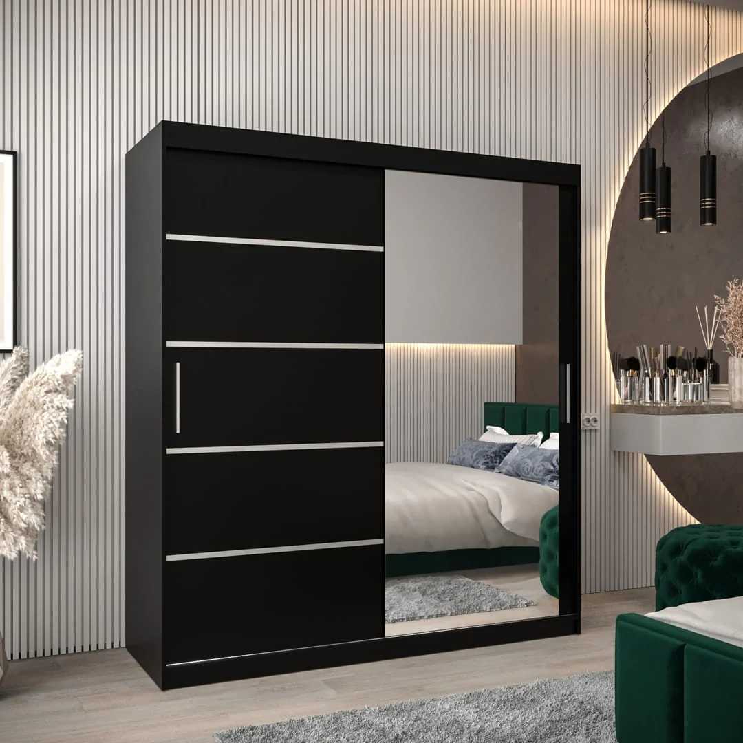 Verona 02 Sliding Door Wardrobe 180cm - Image 9