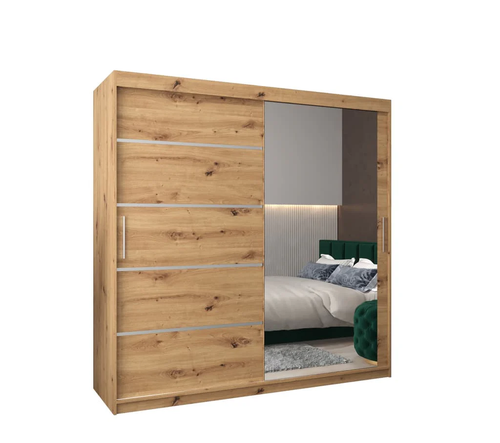 Verona 02 Sliding Door Wardrobe 200cm - Image 6