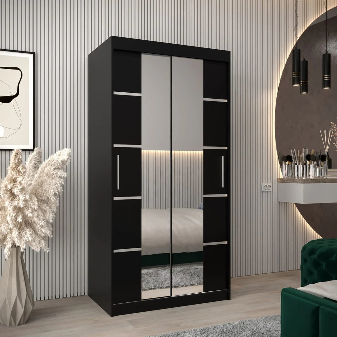Verona 04 Sliding Door Wardrobe 100cm - Image 9