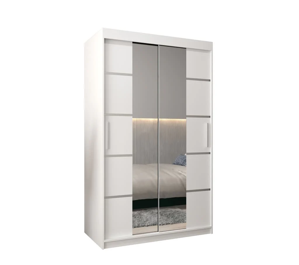 Verona 04 Sliding Door Wardrobe 120cm - Image 2