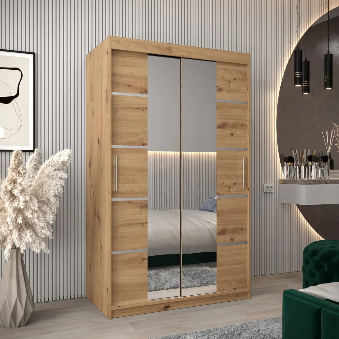 Verona 04 Sliding Door Wardrobe 120cm - Image 5