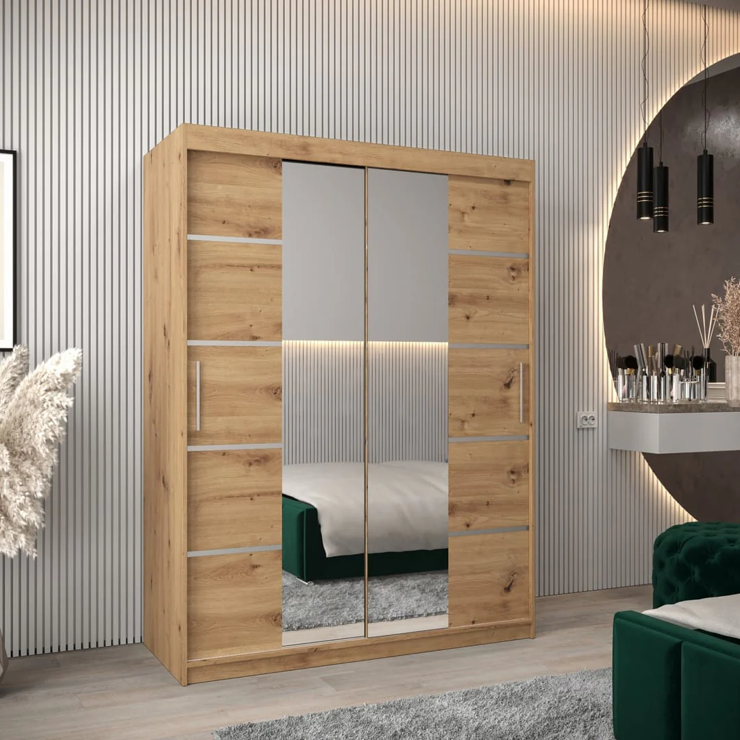 Verona 04 Sliding Door Wardrobe 150cm - Image 5