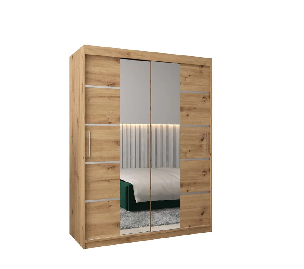 Verona 04 Sliding Door Wardrobe 150cm - Image 6