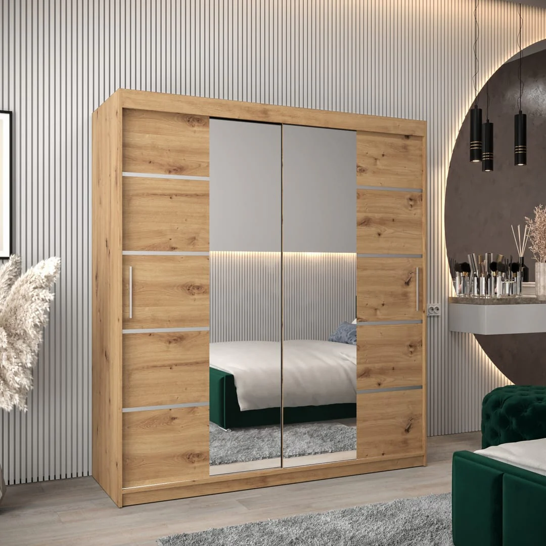 Verona 04 Sliding Door Wardrobe 180cm - Image 5