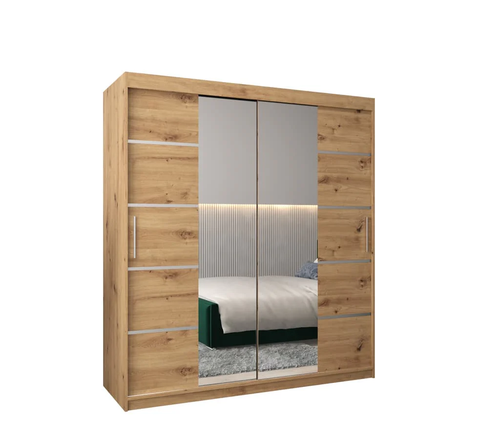 Verona 04 Sliding Door Wardrobe 180cm - Image 6