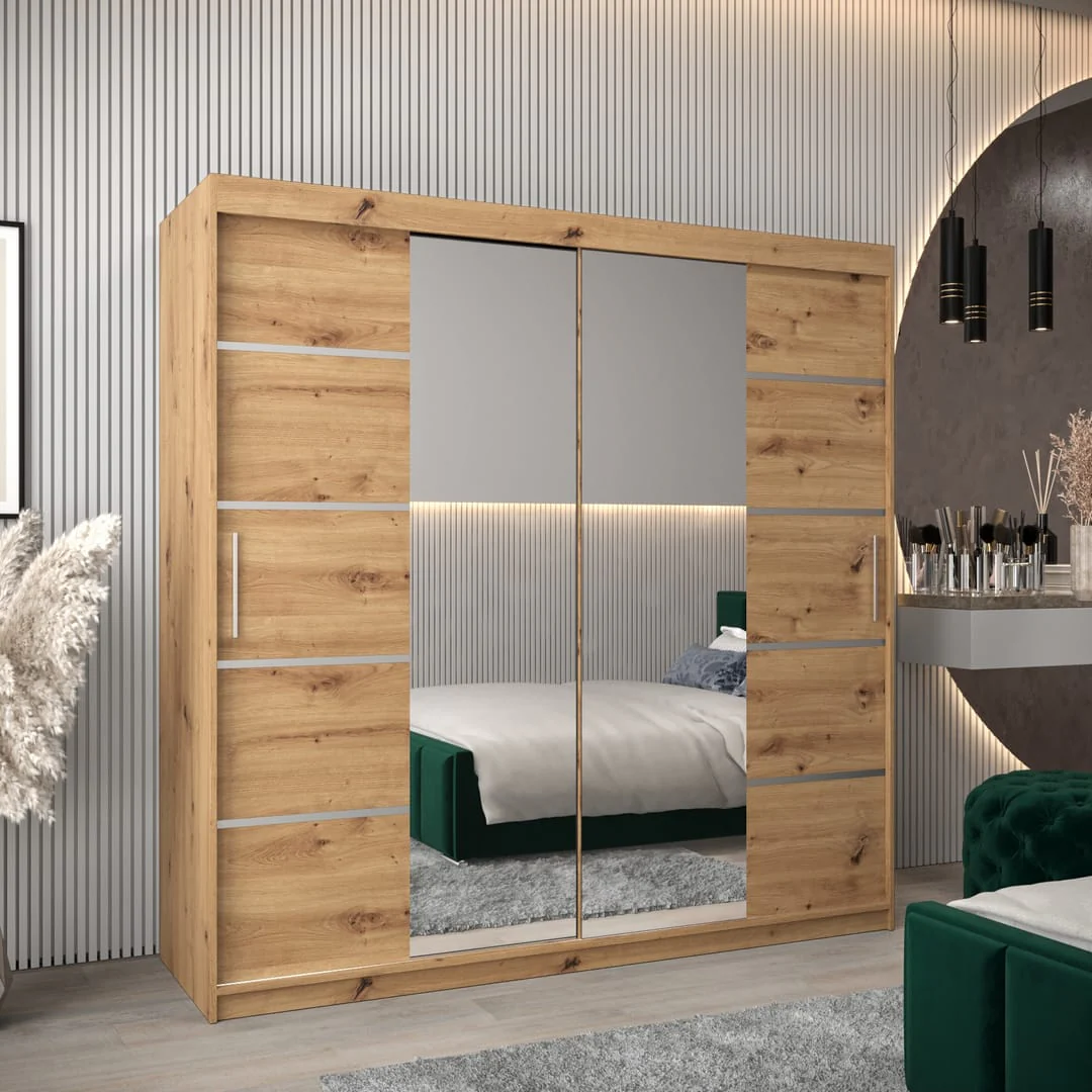 Verona 04 Sliding Door Wardrobe 200cm - Image 5