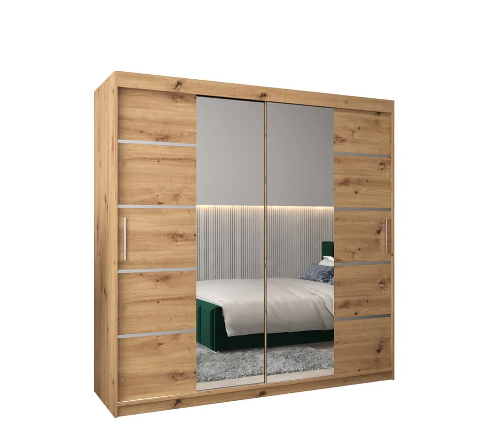 Verona 04 Sliding Door Wardrobe 200cm - Image 6