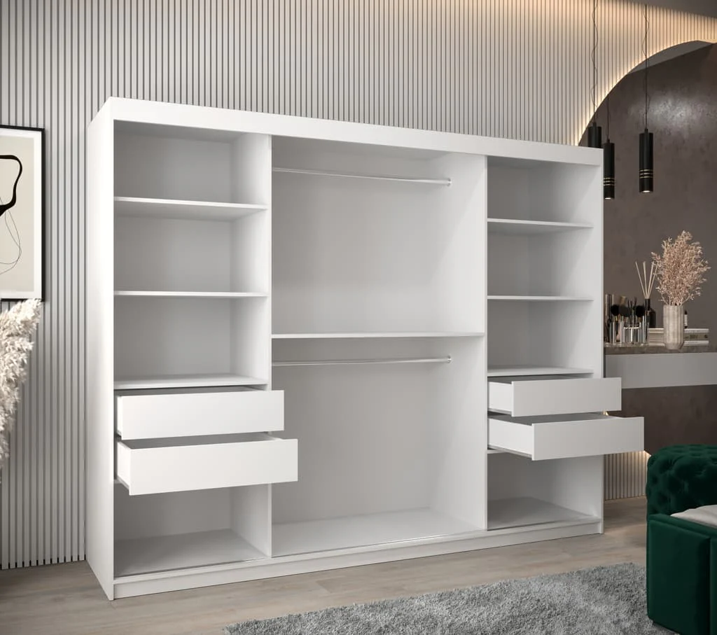 Verona 04 Sliding Door Wardrobe 250cm - Image 4