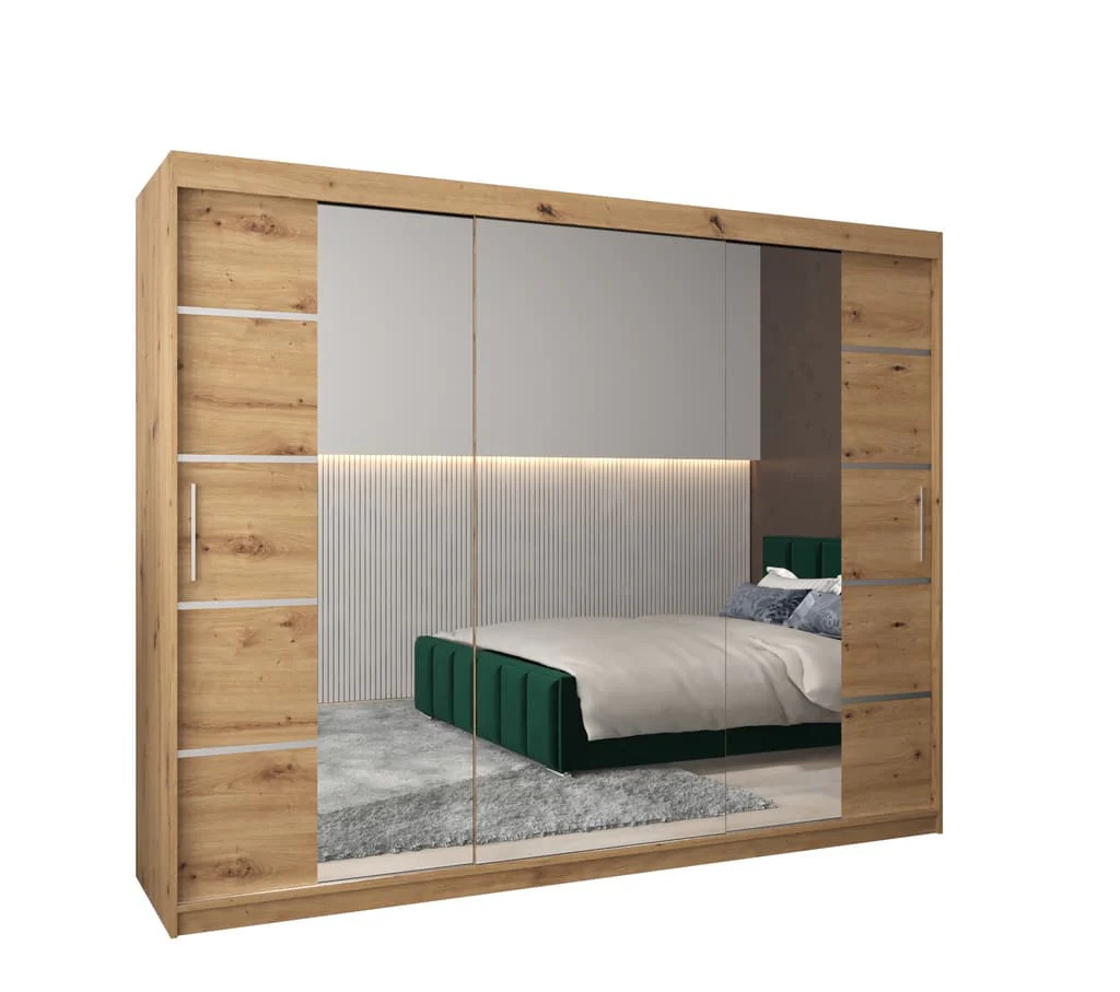 Verona 04 Sliding Door Wardrobe 250cm - Image 6