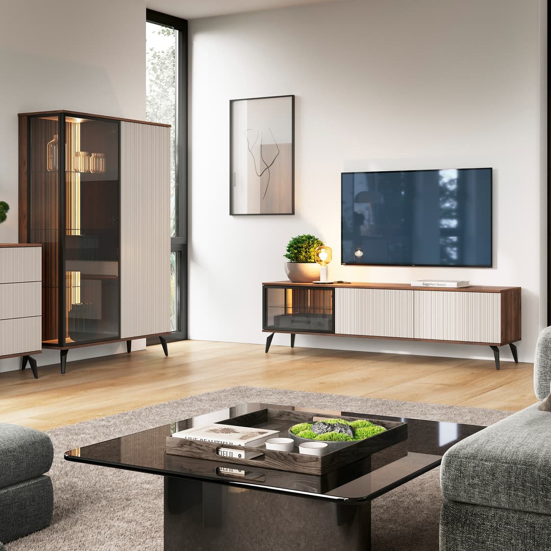 Vici Display Sideboard Cabinet 154cm - Image 6