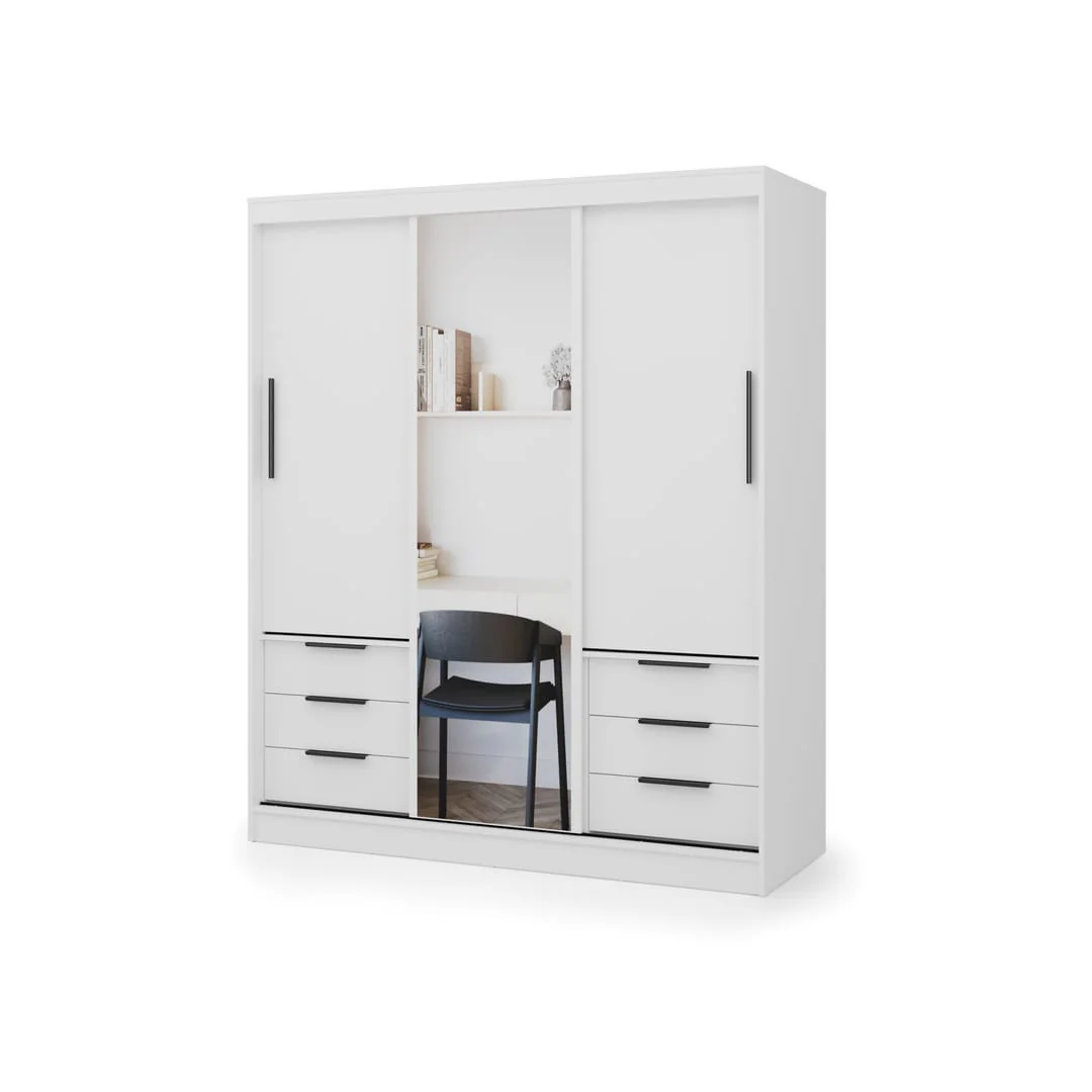 Vira Sliding Door Wardrobe 180cm - Image 2