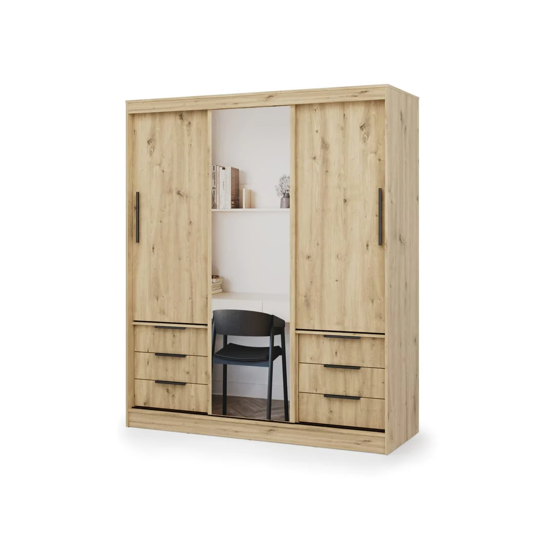 Vira Sliding Door Wardrobe 180cm - Image 7