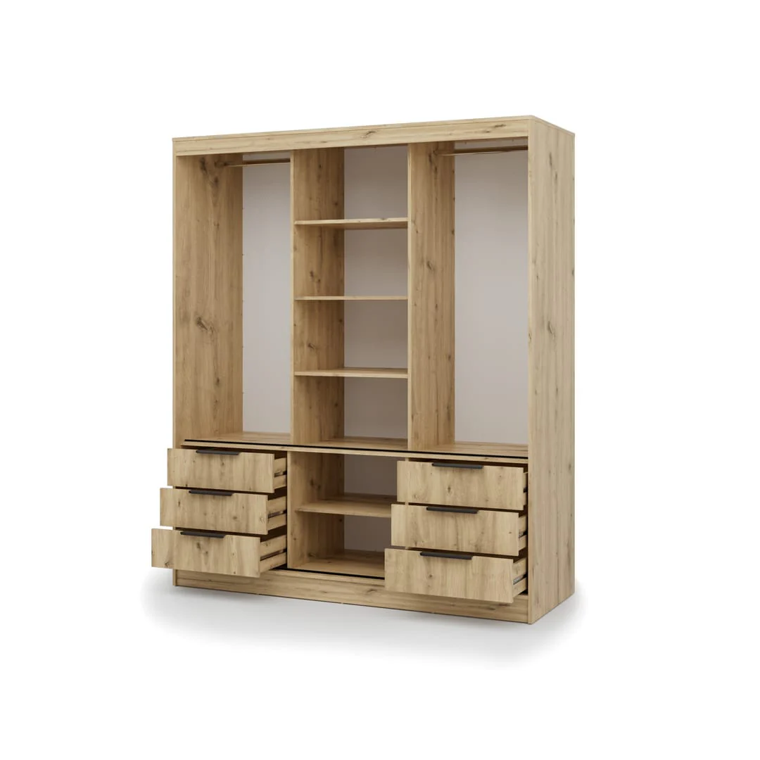 Vira Sliding Door Wardrobe 180cm - Image 8