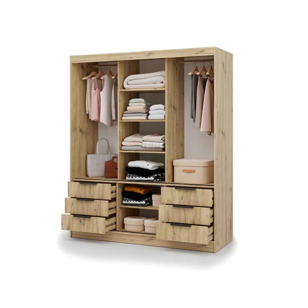 Vira Sliding Door Wardrobe 180cm - Image 9