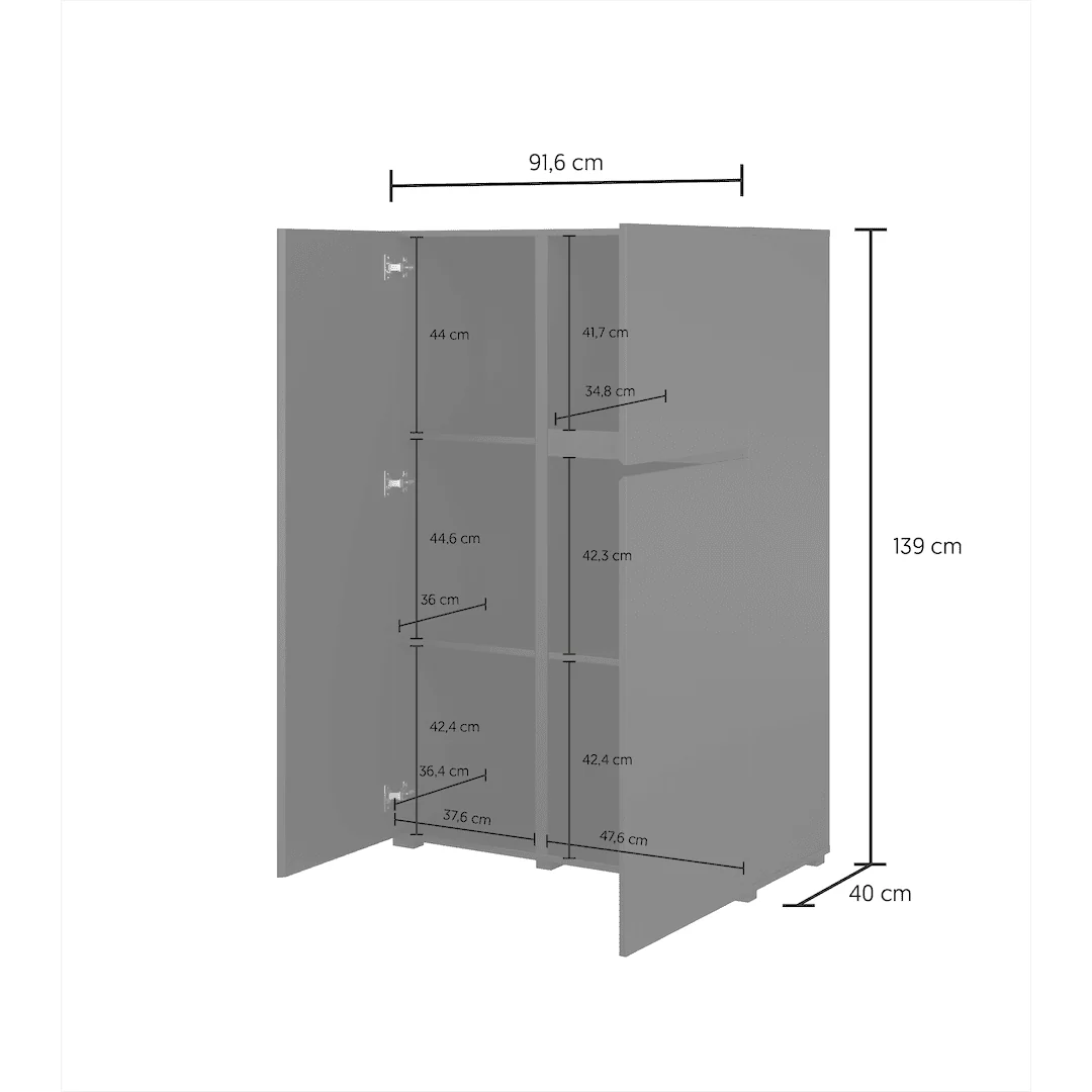 Visby Highboard Cabinet 92cm - Image 10