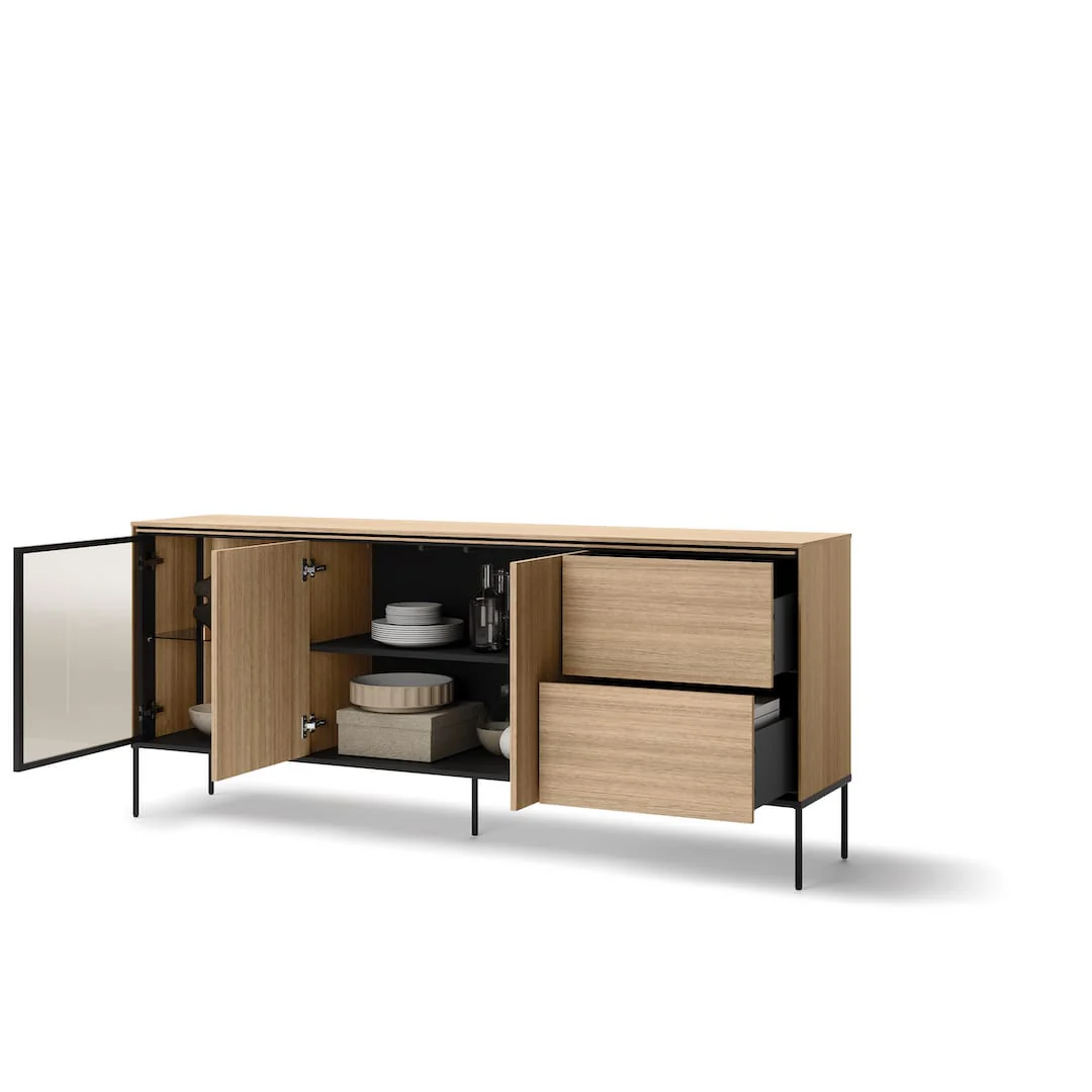 Visso VI-06 Display Sideboard Cabinet 201cm - Image 4