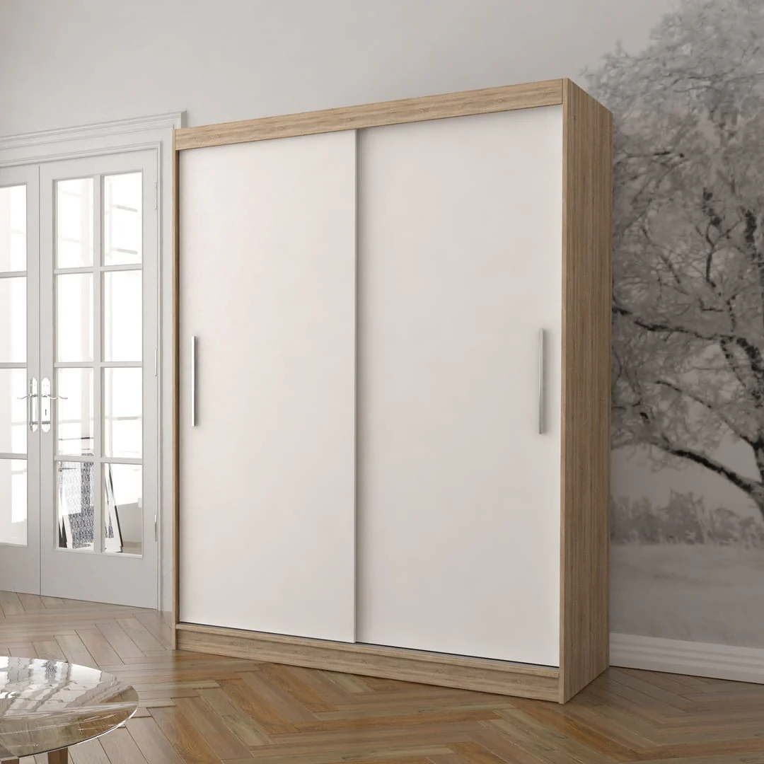 Vista 04 Sliding Door Wardrobe 150cm - Image 2