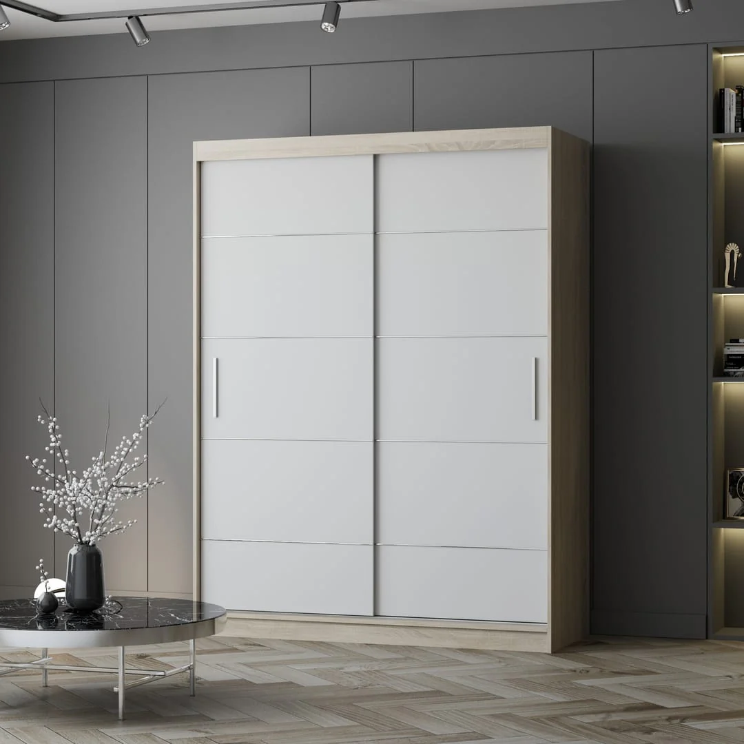 Vista 06 Sliding Door Wardrobe 150cm - Image 2