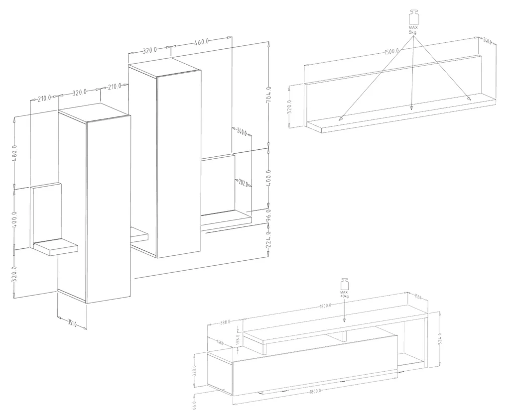 Bota Entertainment Unit For TVs Up To 75" - Image 17