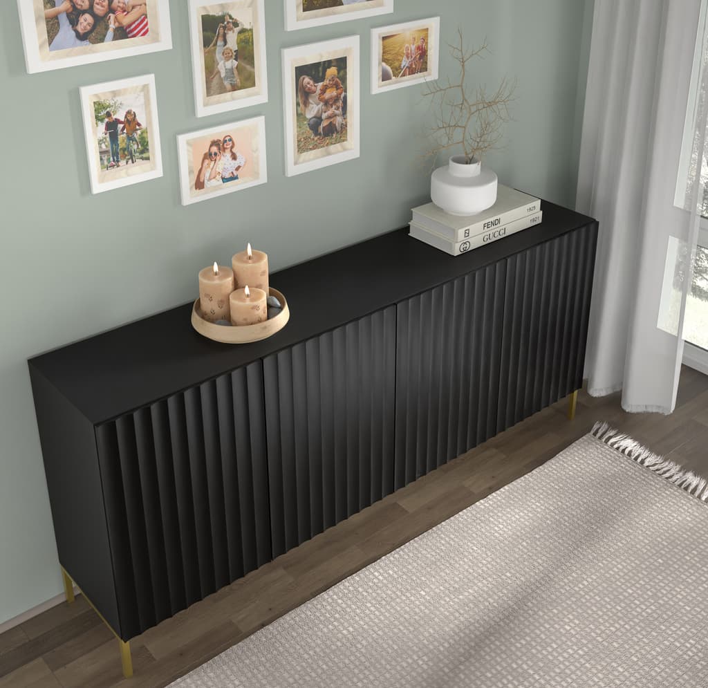 Wave Large Sideboard Cabinet 200cm - Image 4