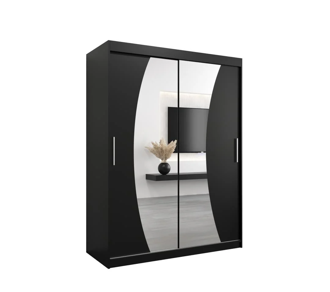 Wave Sliding Door Wardrobe 150cm - Image 11