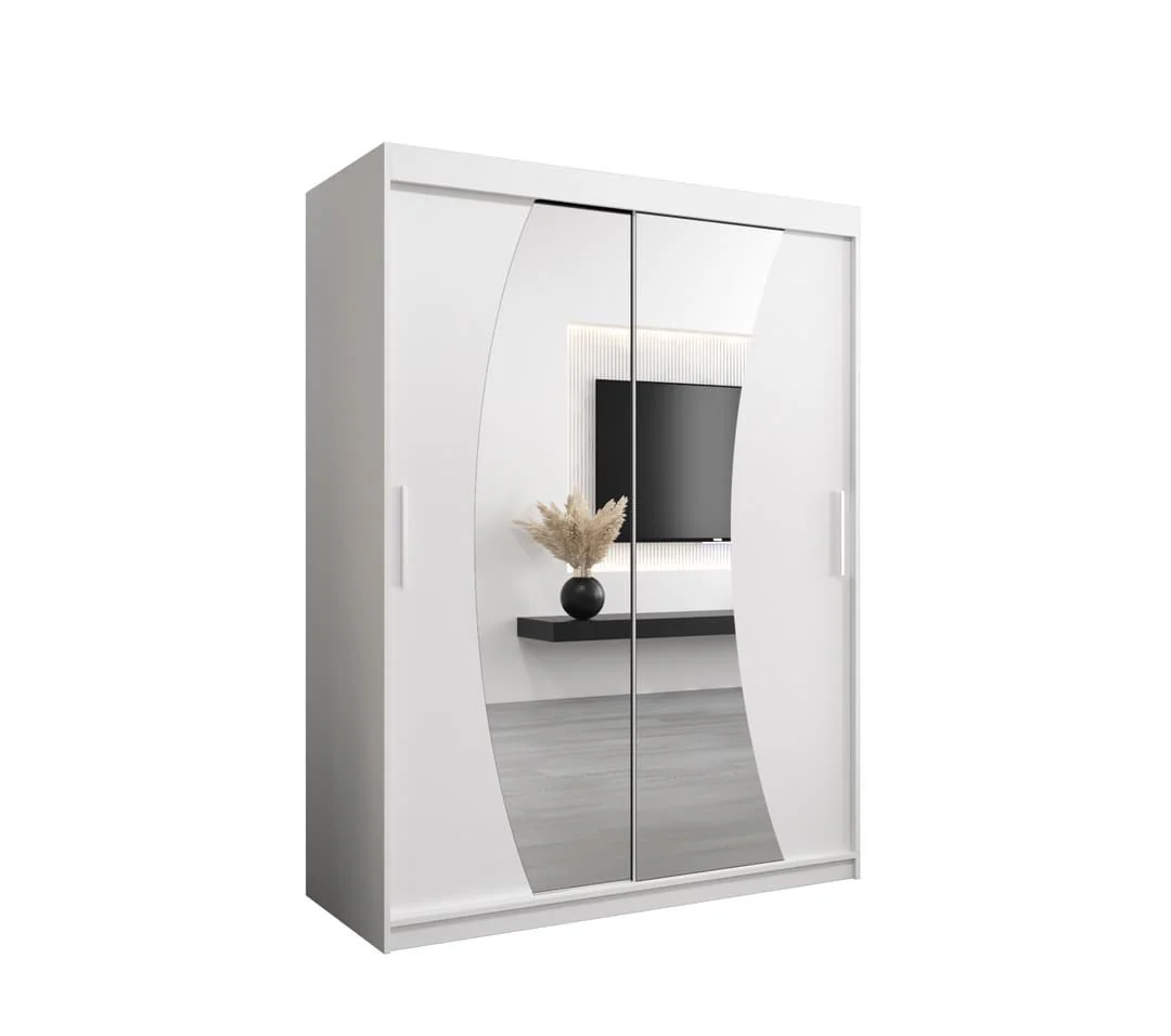 Wave Sliding Door Wardrobe 150cm - Image 2
