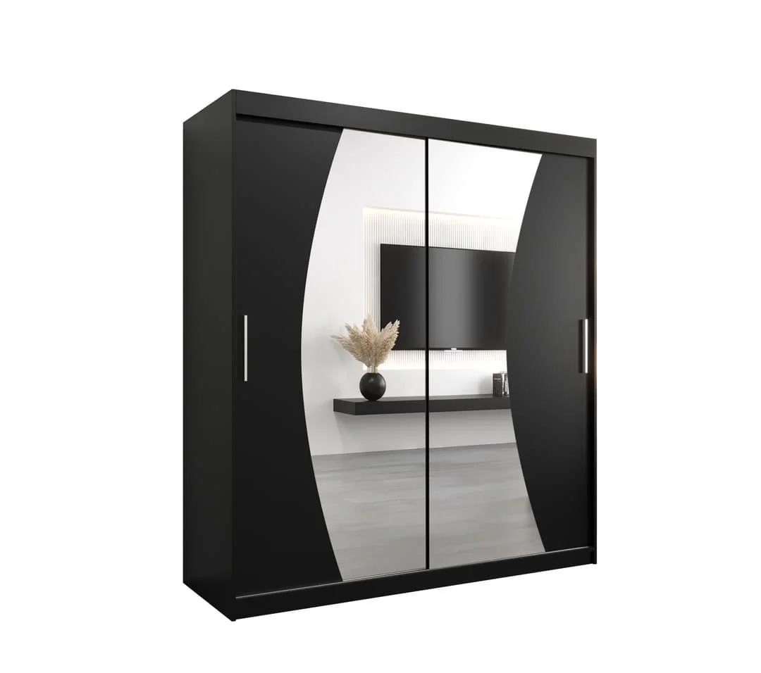 Wave Sliding Door Wardrobe 180cm - Image 10