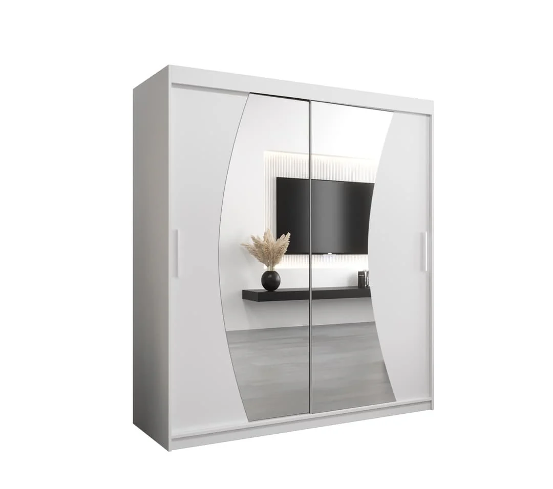 Wave Sliding Door Wardrobe 180cm - Image 6