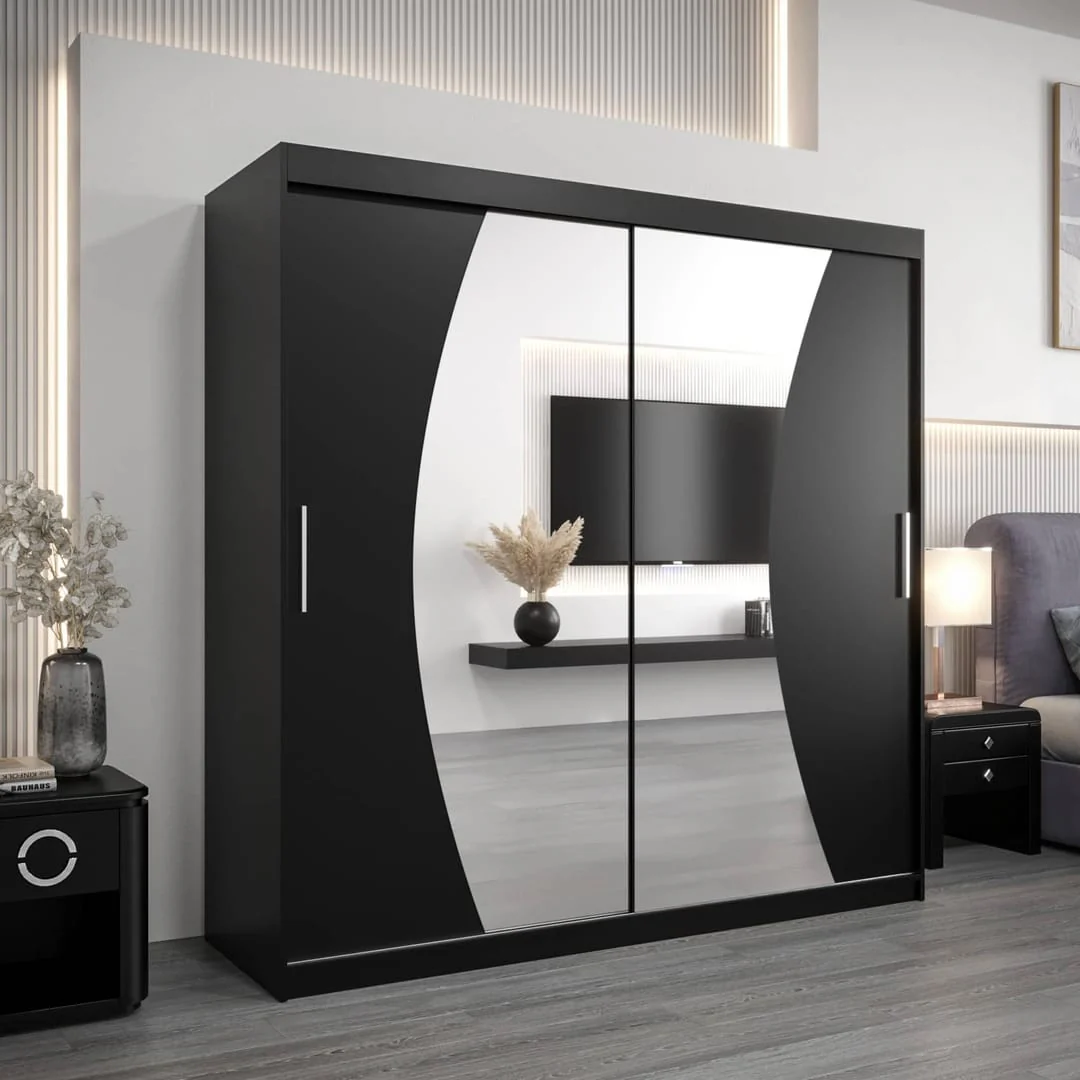 Wave Sliding Door Wardrobe 200cm