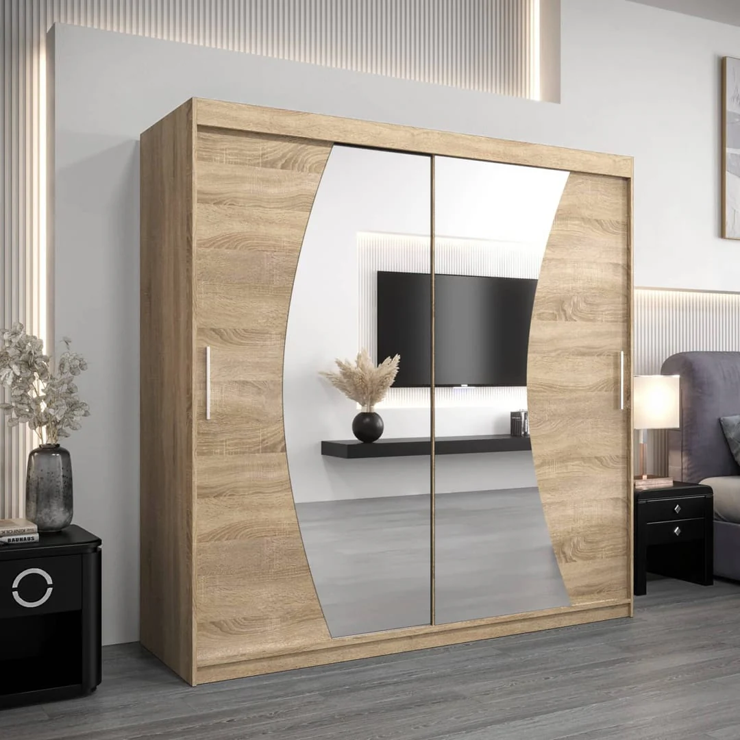Wave Sliding Door Wardrobe 200cm - Image 14