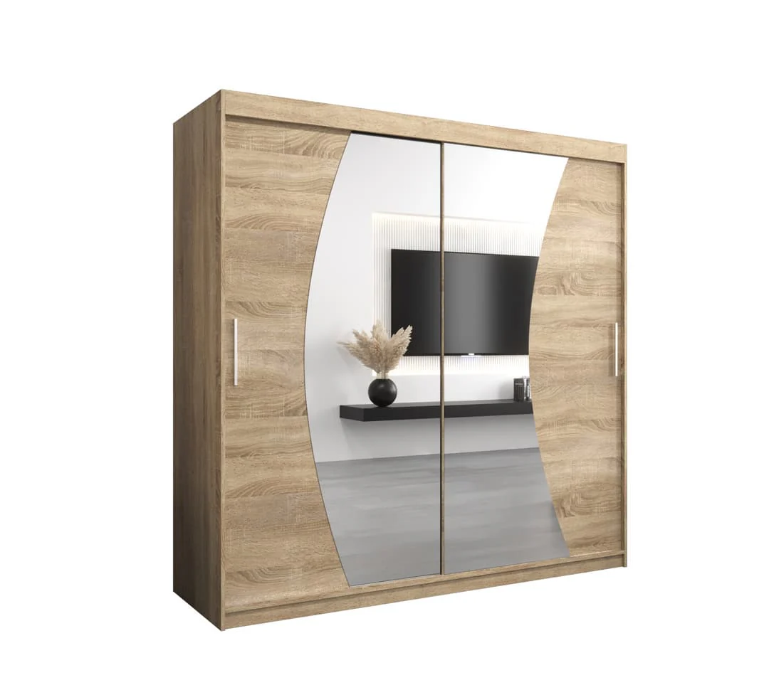 Wave Sliding Door Wardrobe 200cm - Image 15