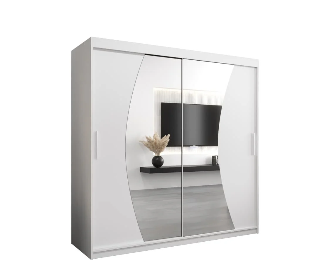Wave Sliding Door Wardrobe 200cm - Image 6