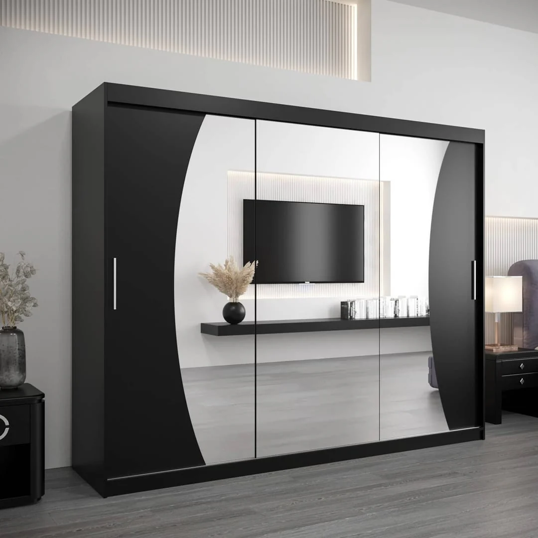 Wave Sliding Door Wardrobe 250cm - Image 10