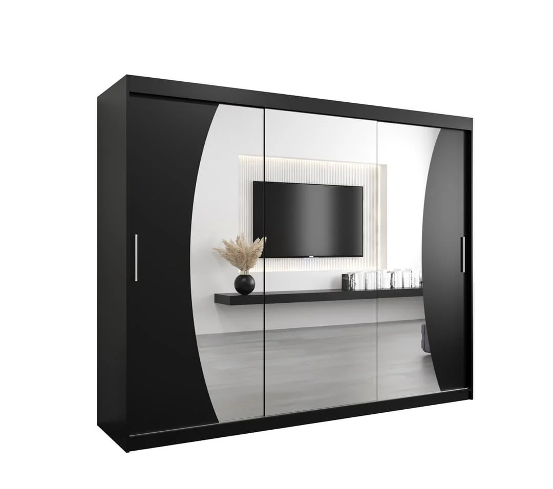 Wave Sliding Door Wardrobe 250cm - Image 11