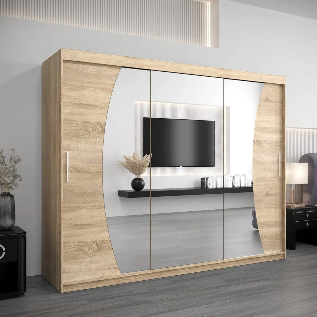 Wave Sliding Door Wardrobe 250cm - Image 14