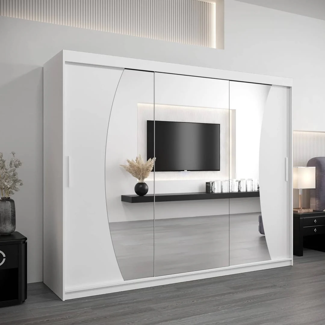 Wave Sliding Door Wardrobe 250cm - Image 6