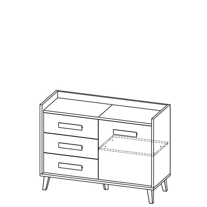 Werso W6 Sideboard Cabinet 120cm - Image 2