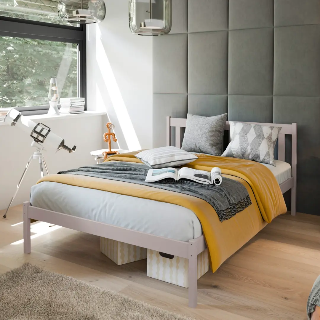 Wooden Bed King [EU Double] - Image 2