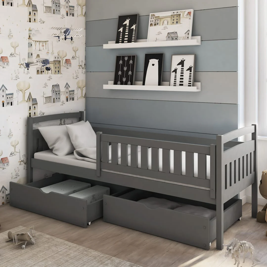 Wooden Bed Terry with Storage - Image 4