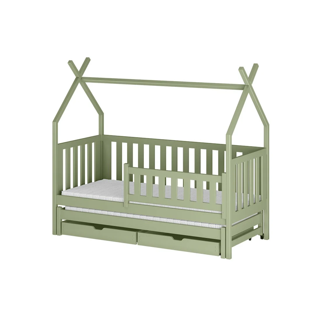 Wooden Single Bed Tytus With Trundle - Image 15