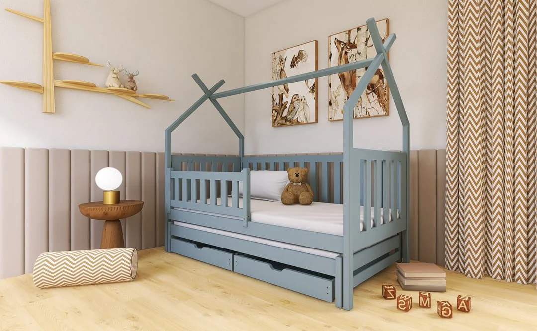 Wooden Single Bed Tytus With Trundle - Image 3