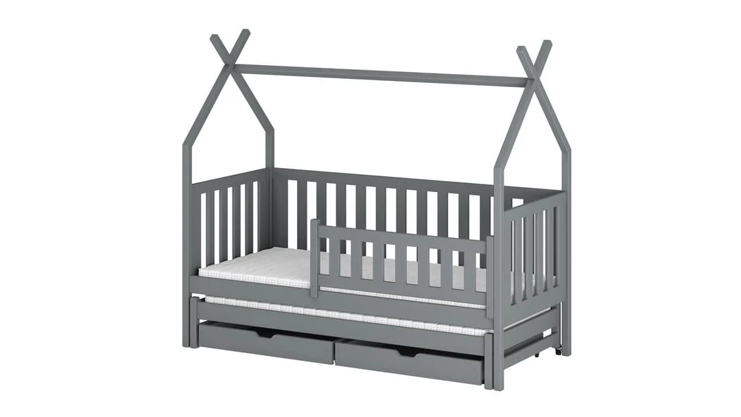 Wooden Single Bed Tytus With Trundle - Image 4