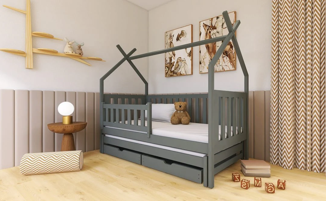 Wooden Single Bed Tytus With Trundle - Image 6