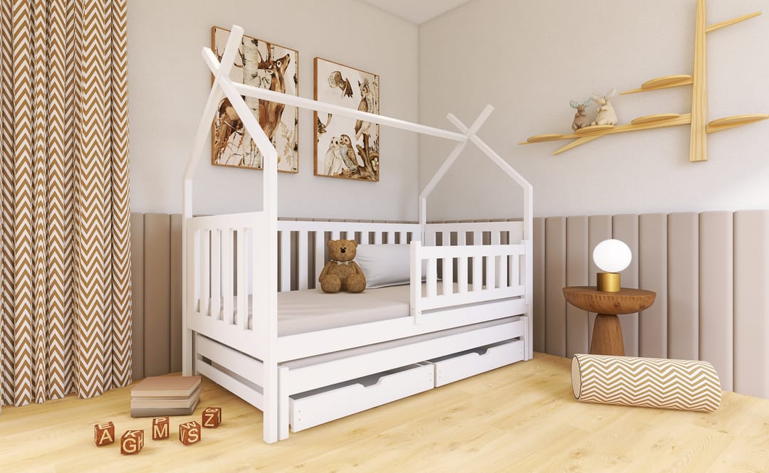 Wooden Single Bed Tytus With Trundle - Image 8