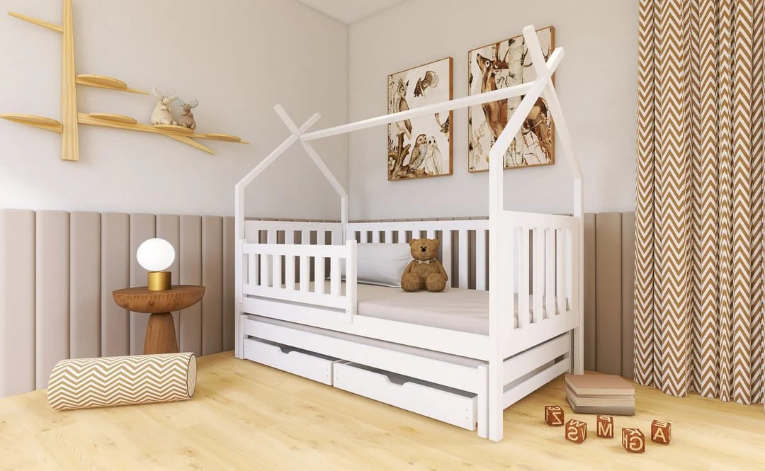 Wooden Single Bed Tytus With Trundle - Image 9