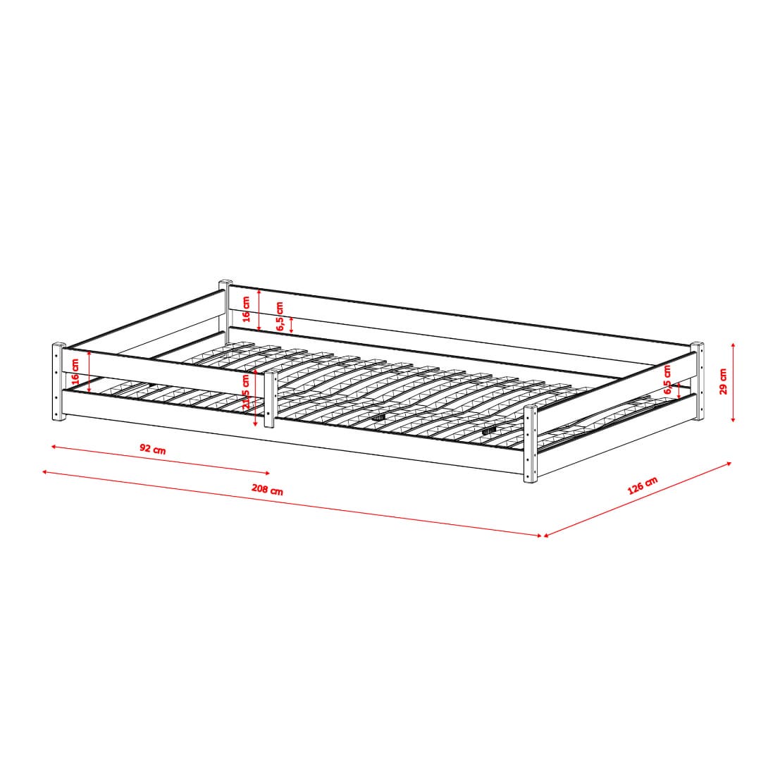 Wooden Bed Zofia [EU Small Double] - Image 11